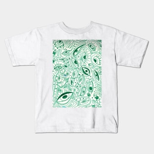 Green eyes Kids T-Shirt